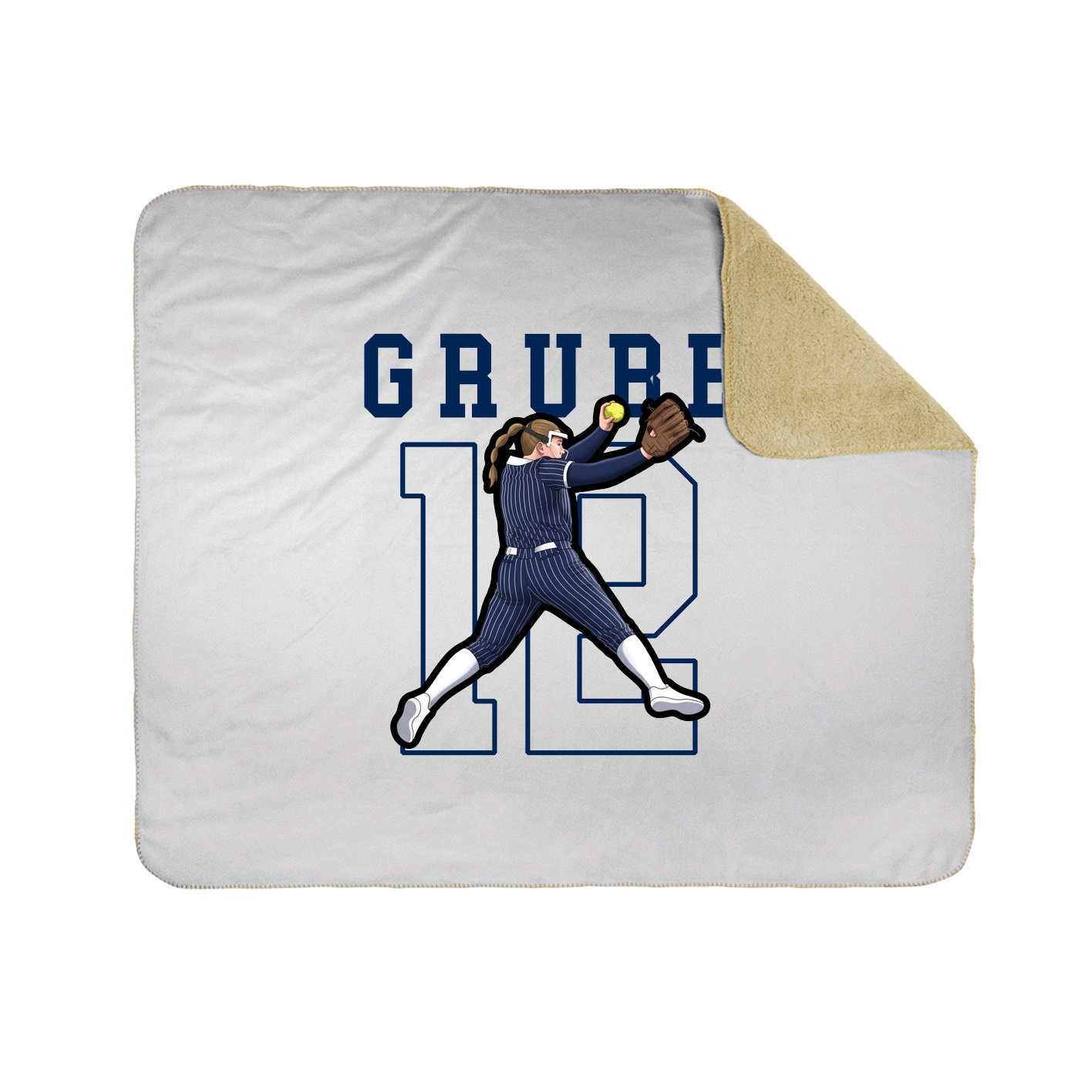 Throw Blanket — Shirsey in White