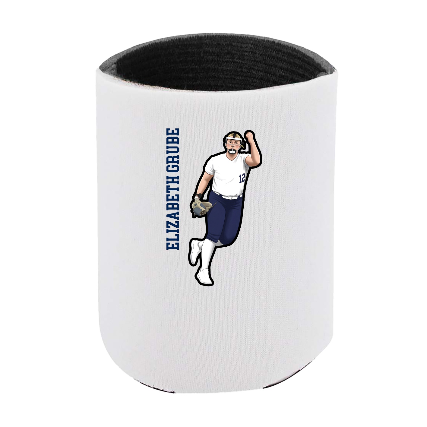 Can Holder — Name Vertical in White