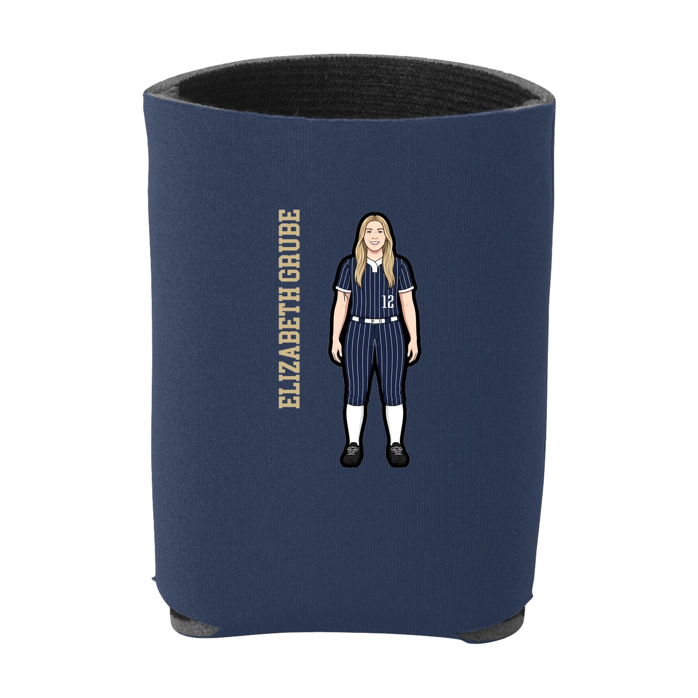 Can Holder — Name Vertical in Navy