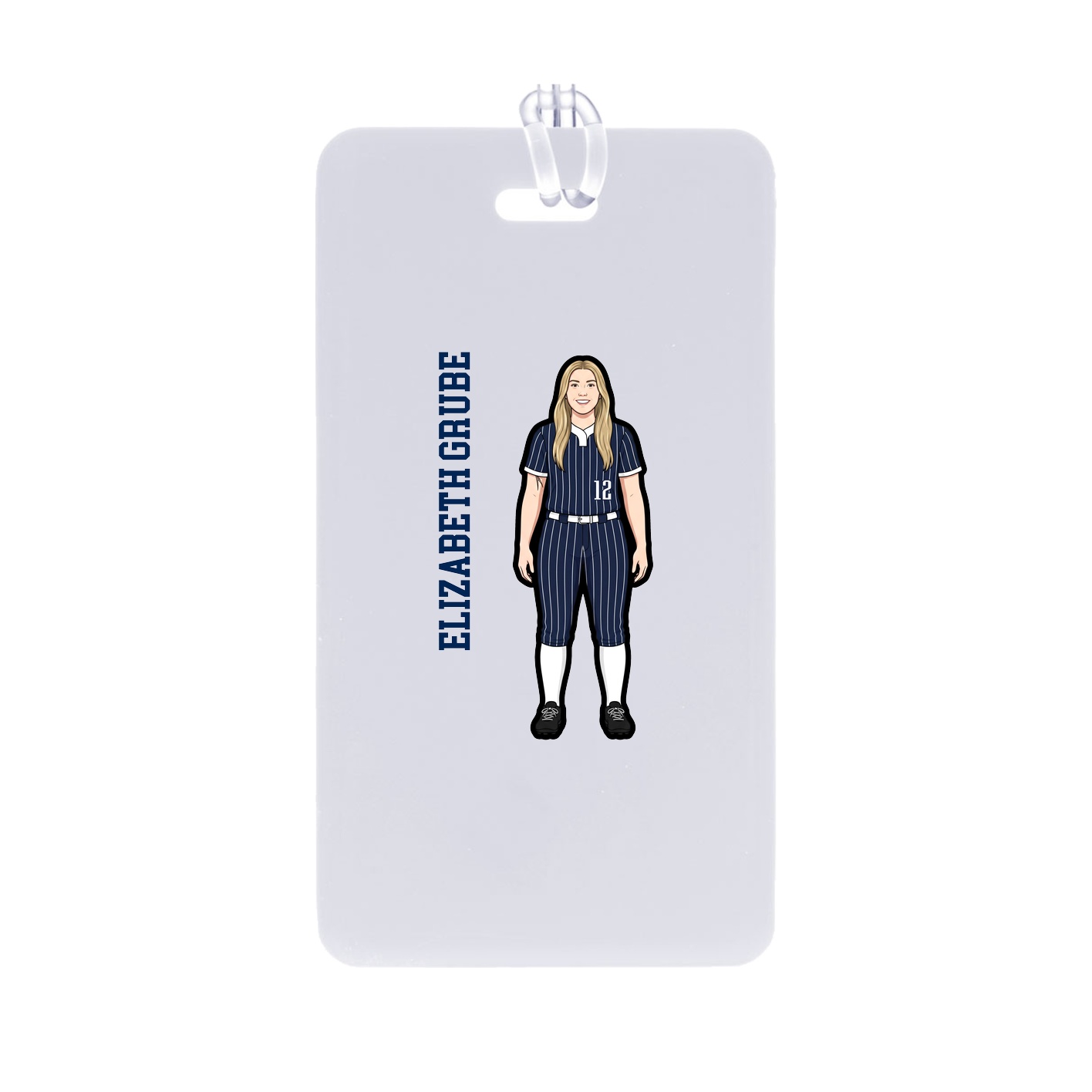 Bag Tag — Name Vertical in Classic
