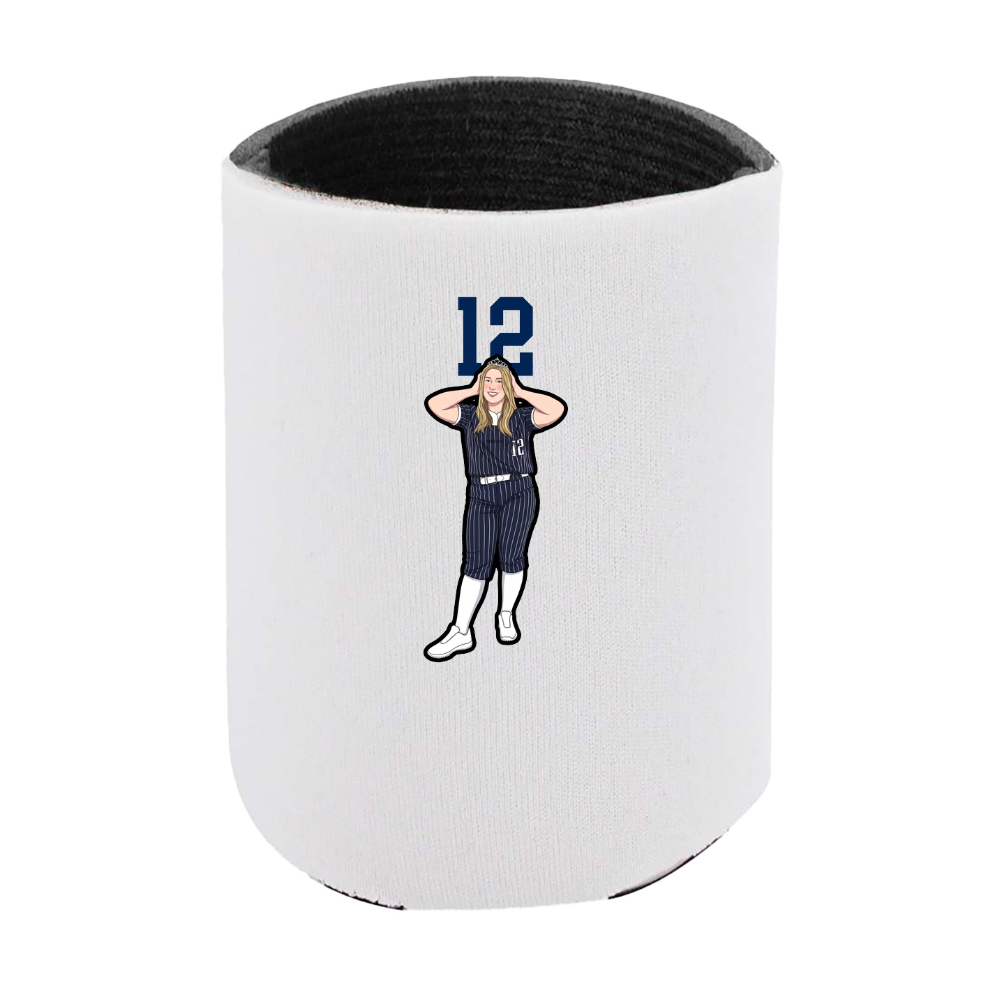 Can Holder — Number Top in White