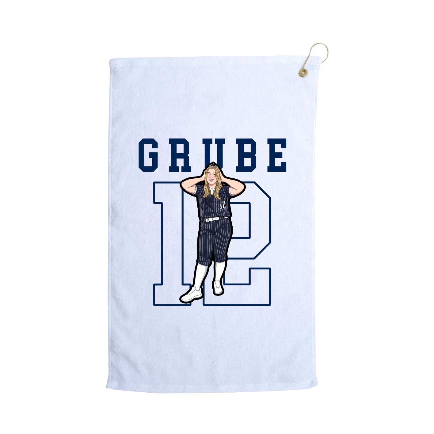 Golf Towel — Shirsey in White