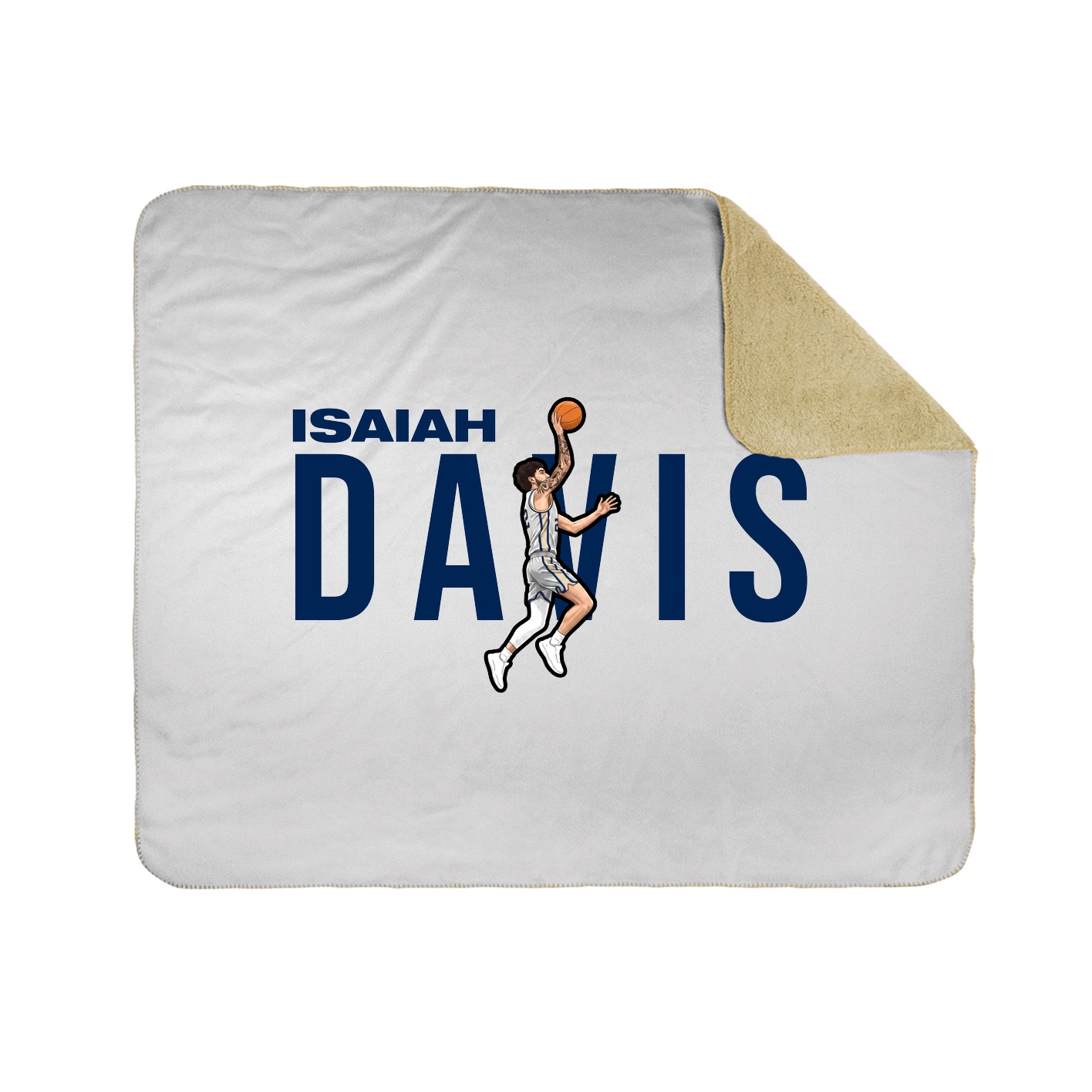Throw Blanket — Player Name in White