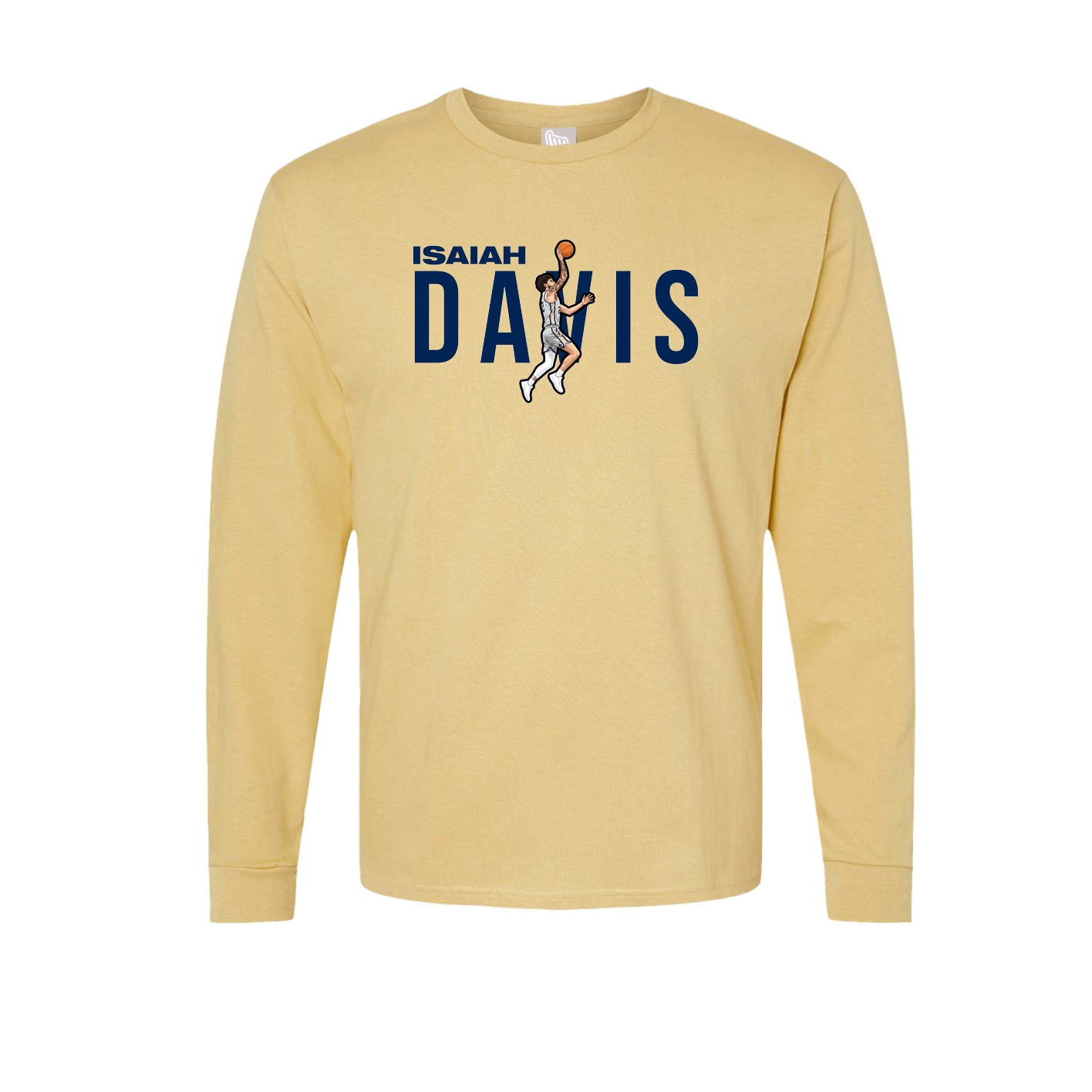 Long Sleeve Tee — Player Name in Vegas Gold