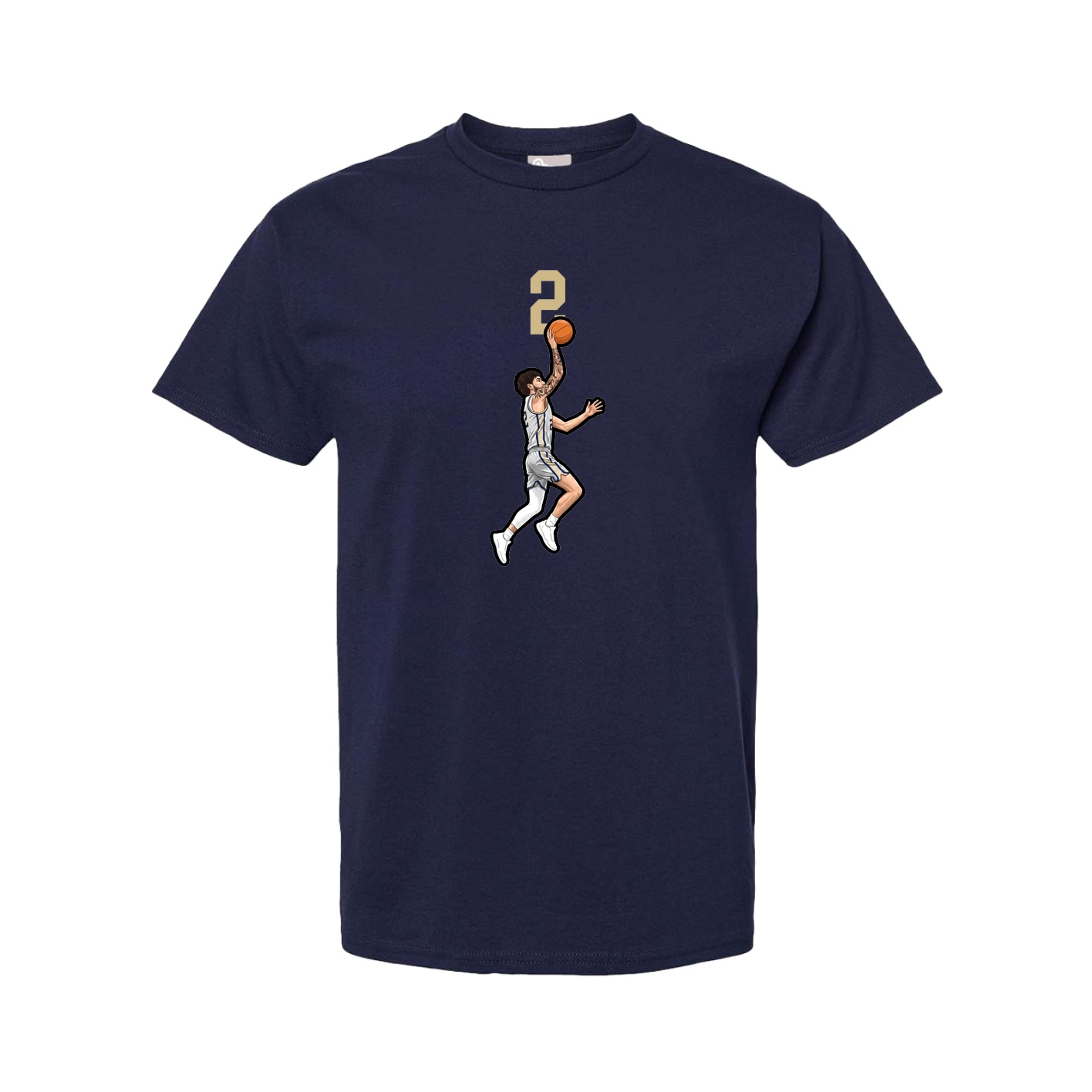 Youth Tee — Number Top in Navy