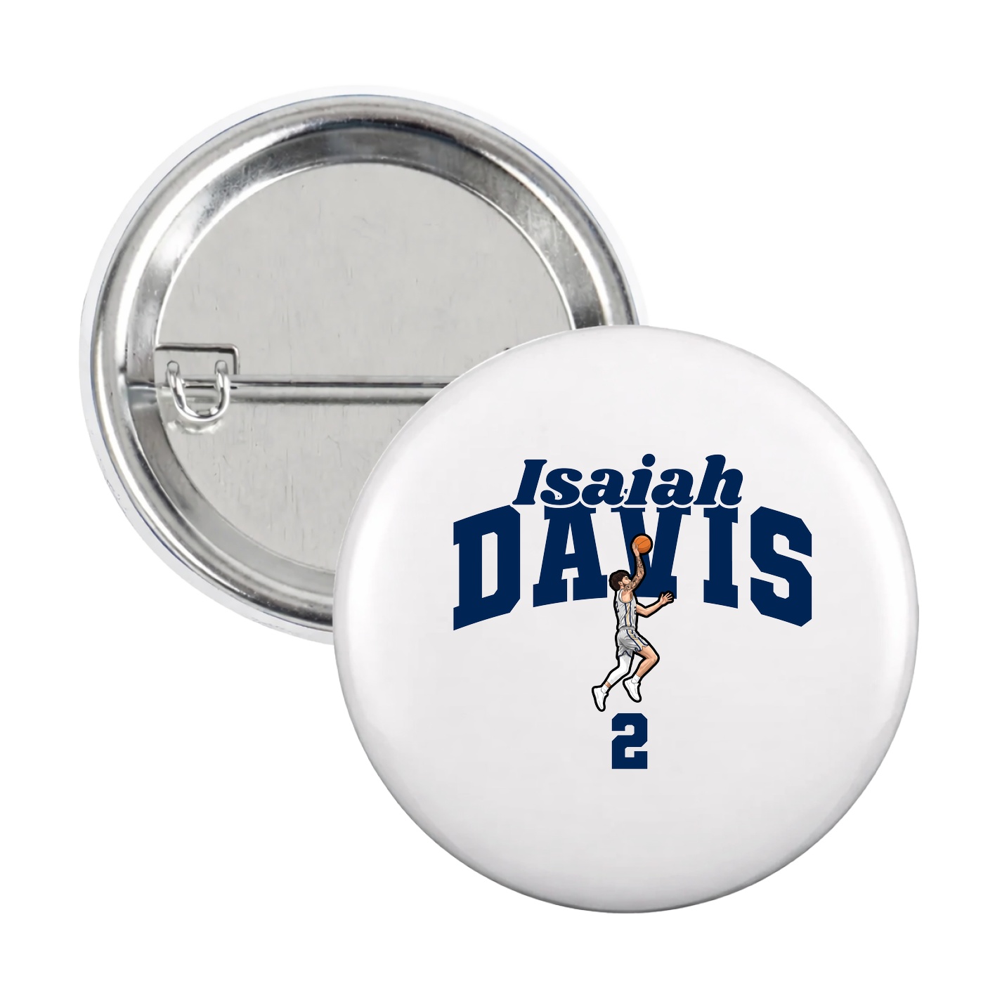 Game Day Button — Signature Arch in White