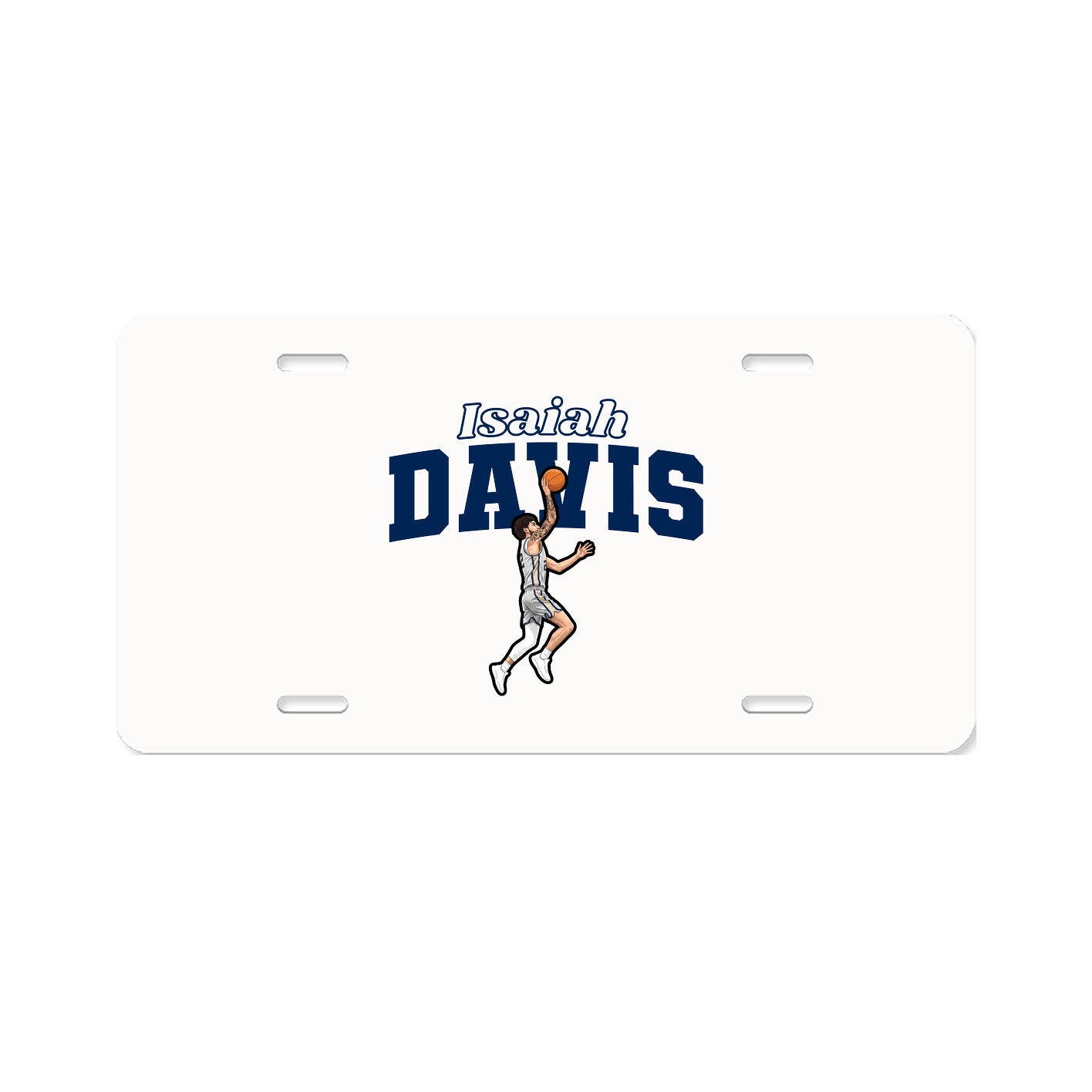 License Plate — Name Arch in Classic