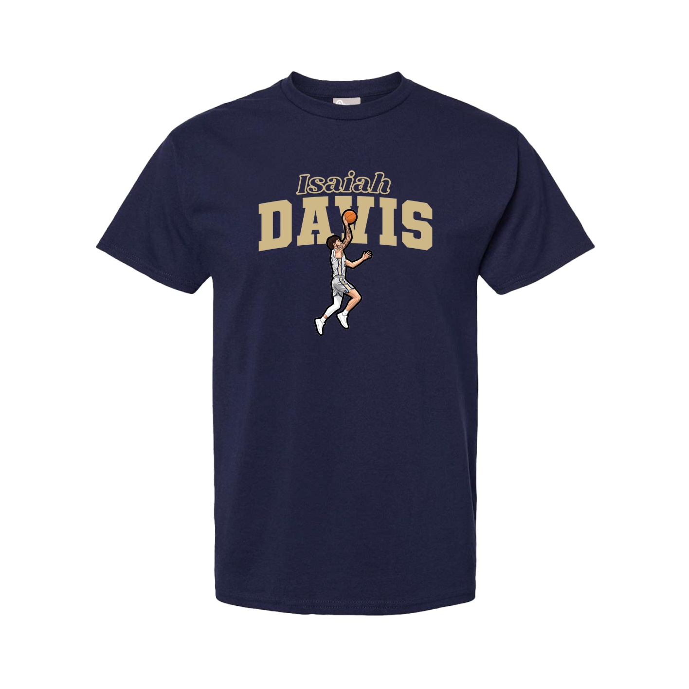 Youth Tee — Name Arch in Navy
