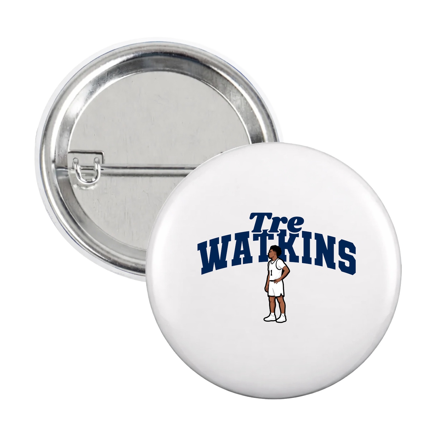 Game Day Button — Signature Arch in White