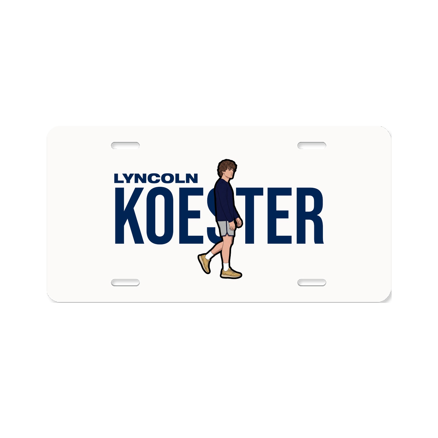 License Plate — Player Name in Classic
