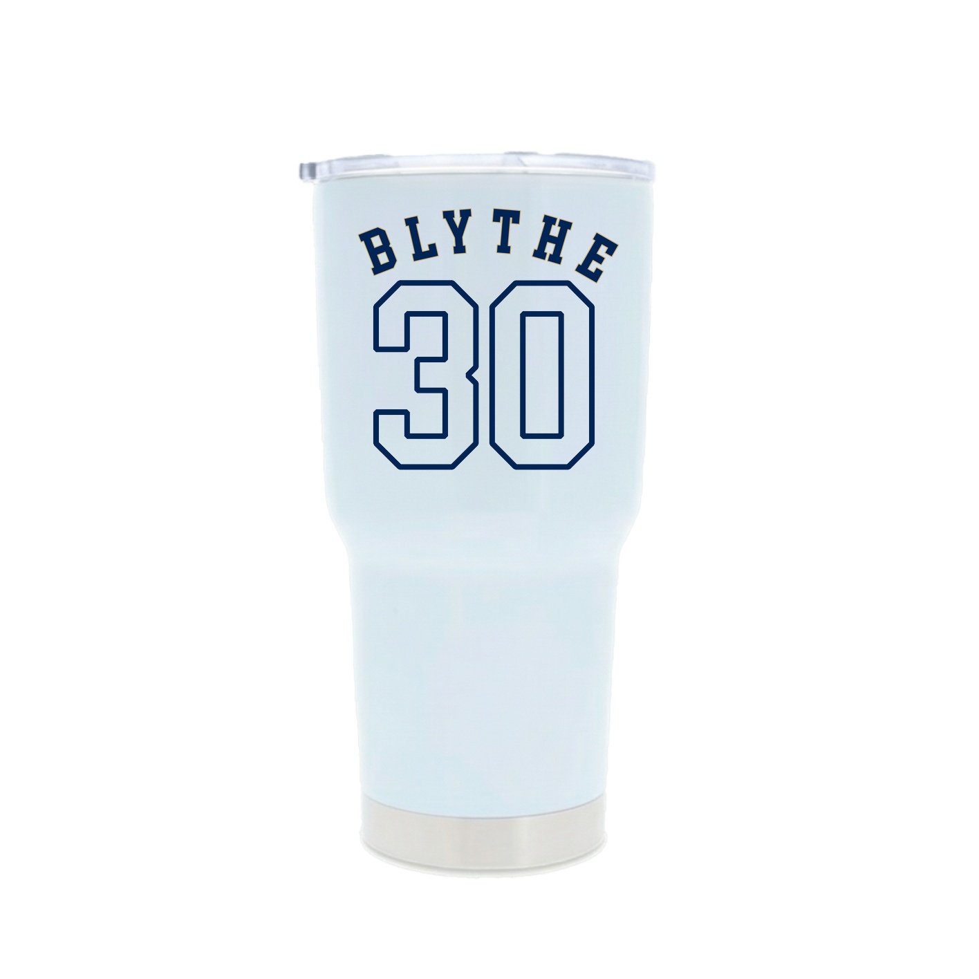 30oz Stainless Steel Tumbler — Shirsey Arch in White