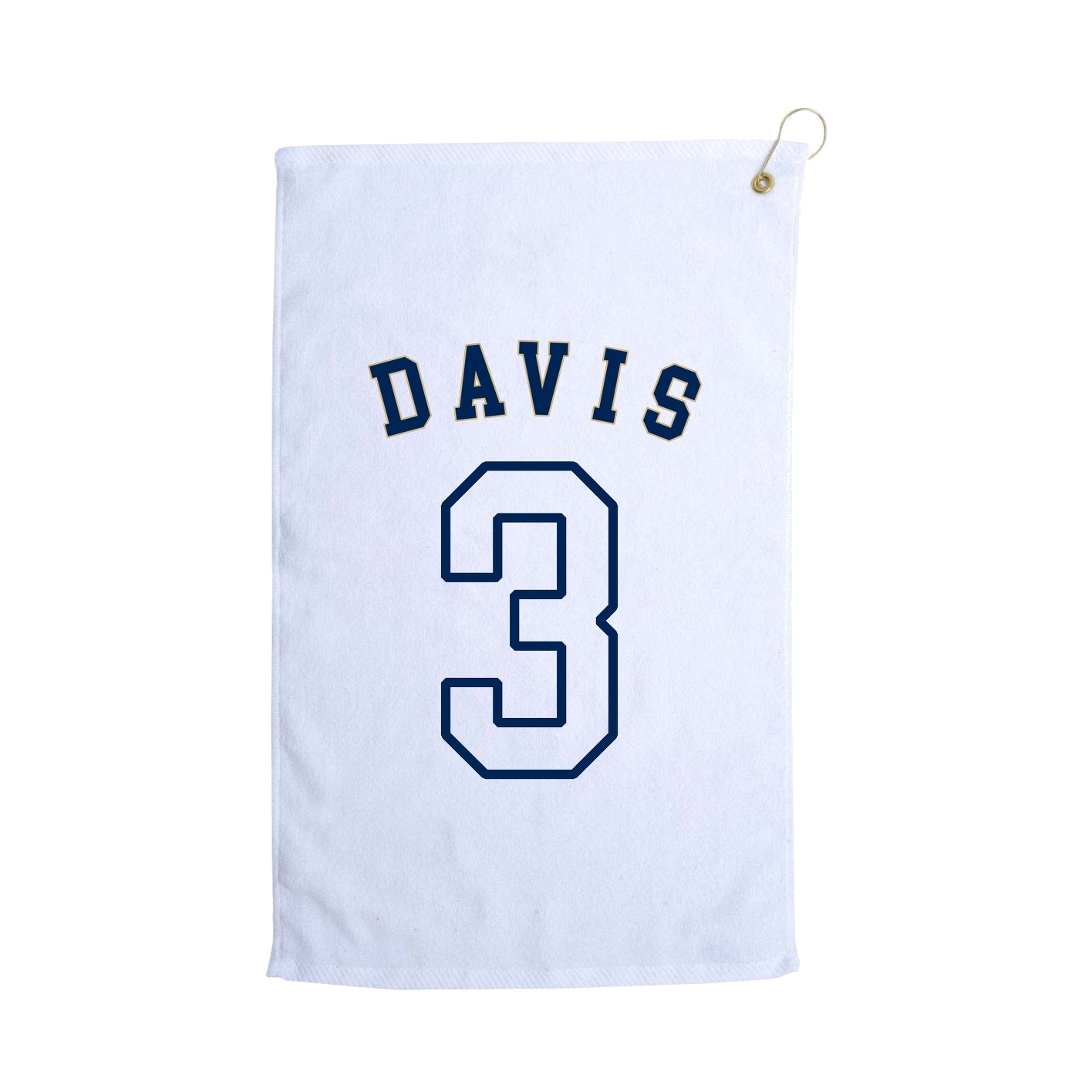 Golf Towel — Shirsey Arch in White