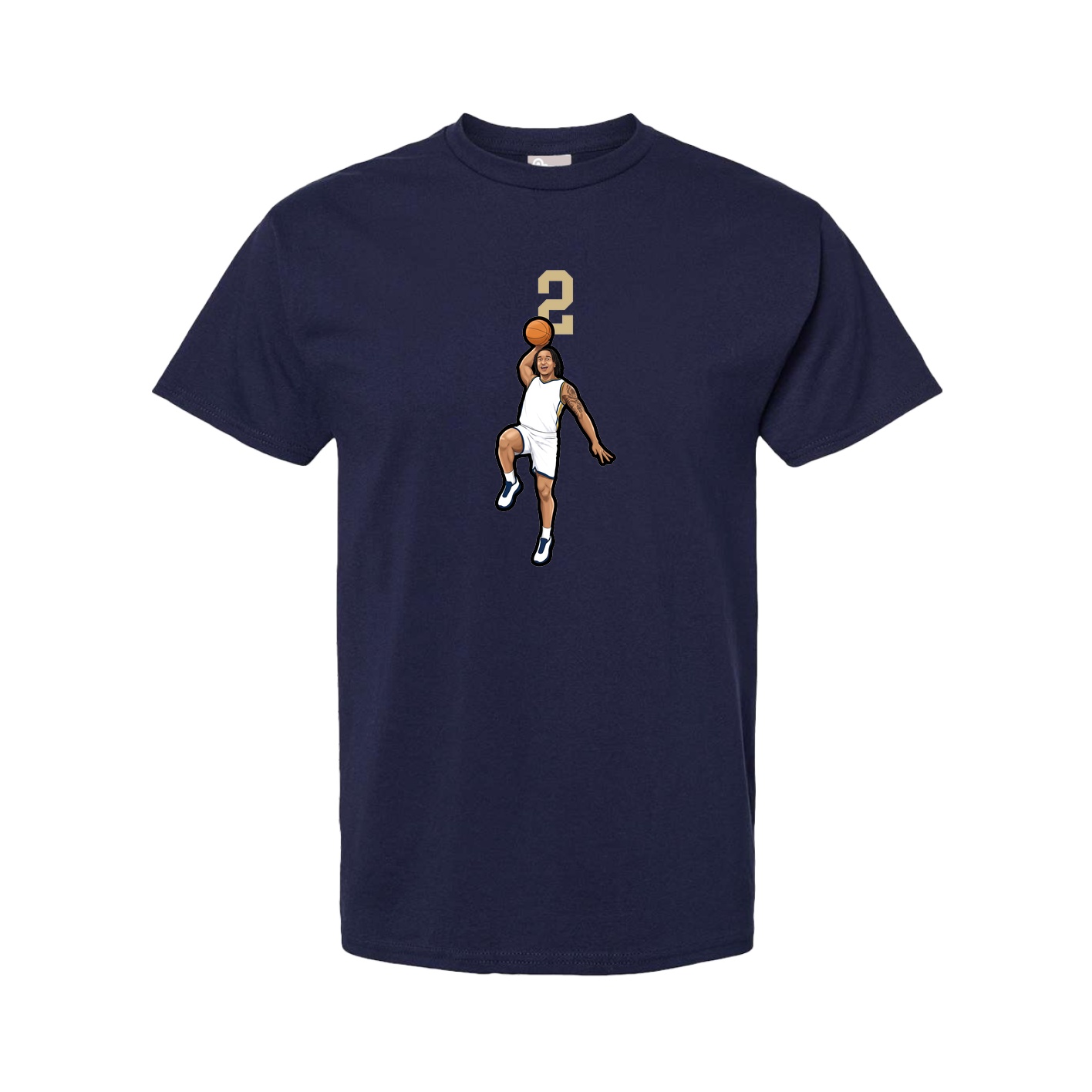 Youth Tee — Number Top in Navy