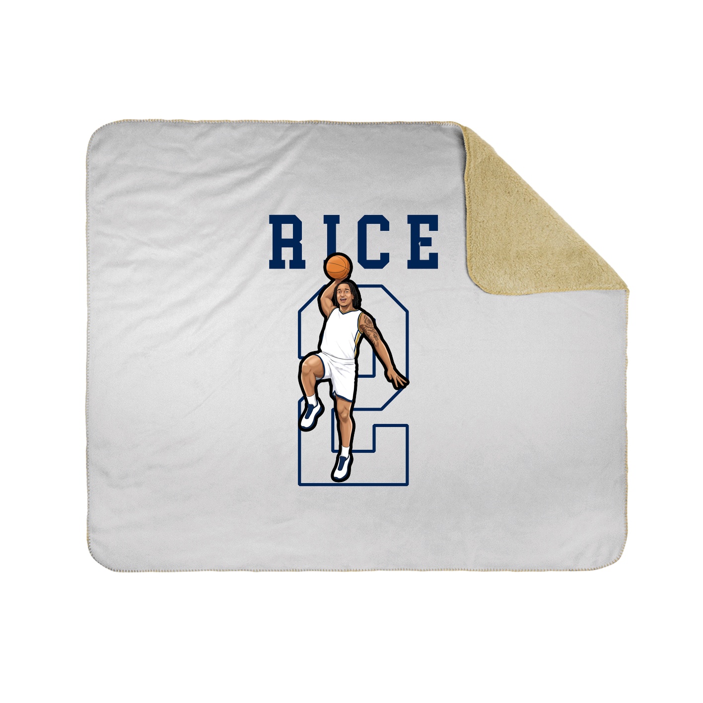Throw Blanket — Shirsey in White
