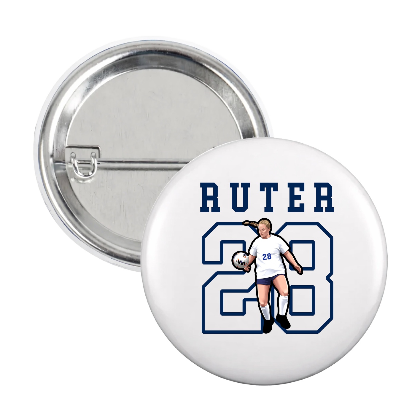 Game Day Button — Shirsey in White