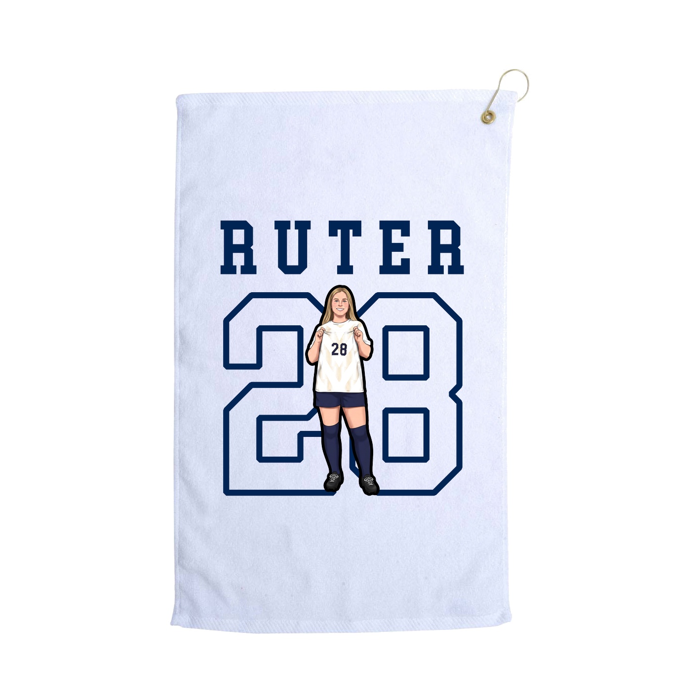 Golf Towel — Shirsey in White