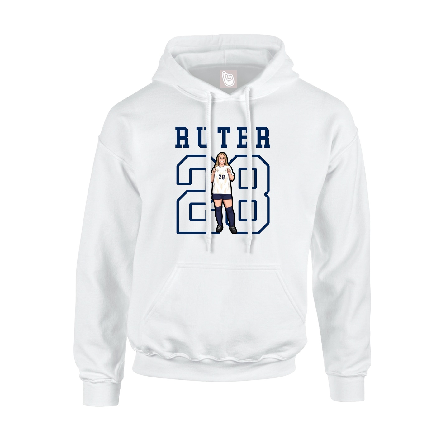 Hoodie — Shirsey in White