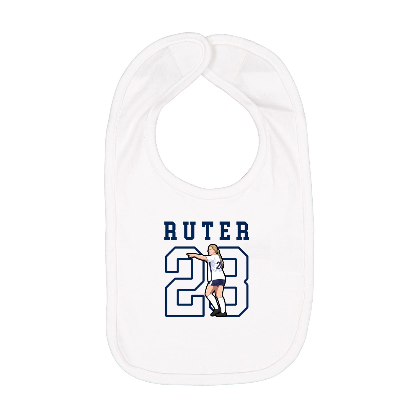 Infant Bib — Shirsey in White