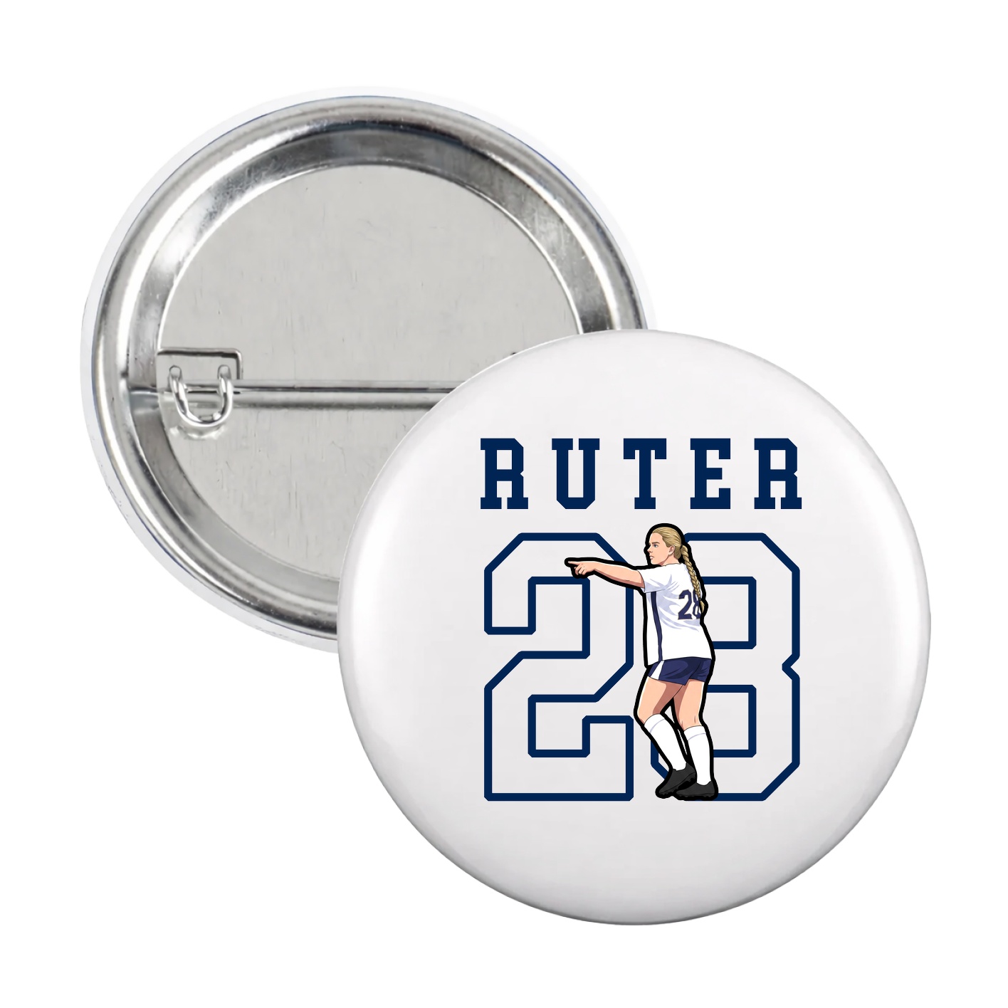Game Day Button — Shirsey in White