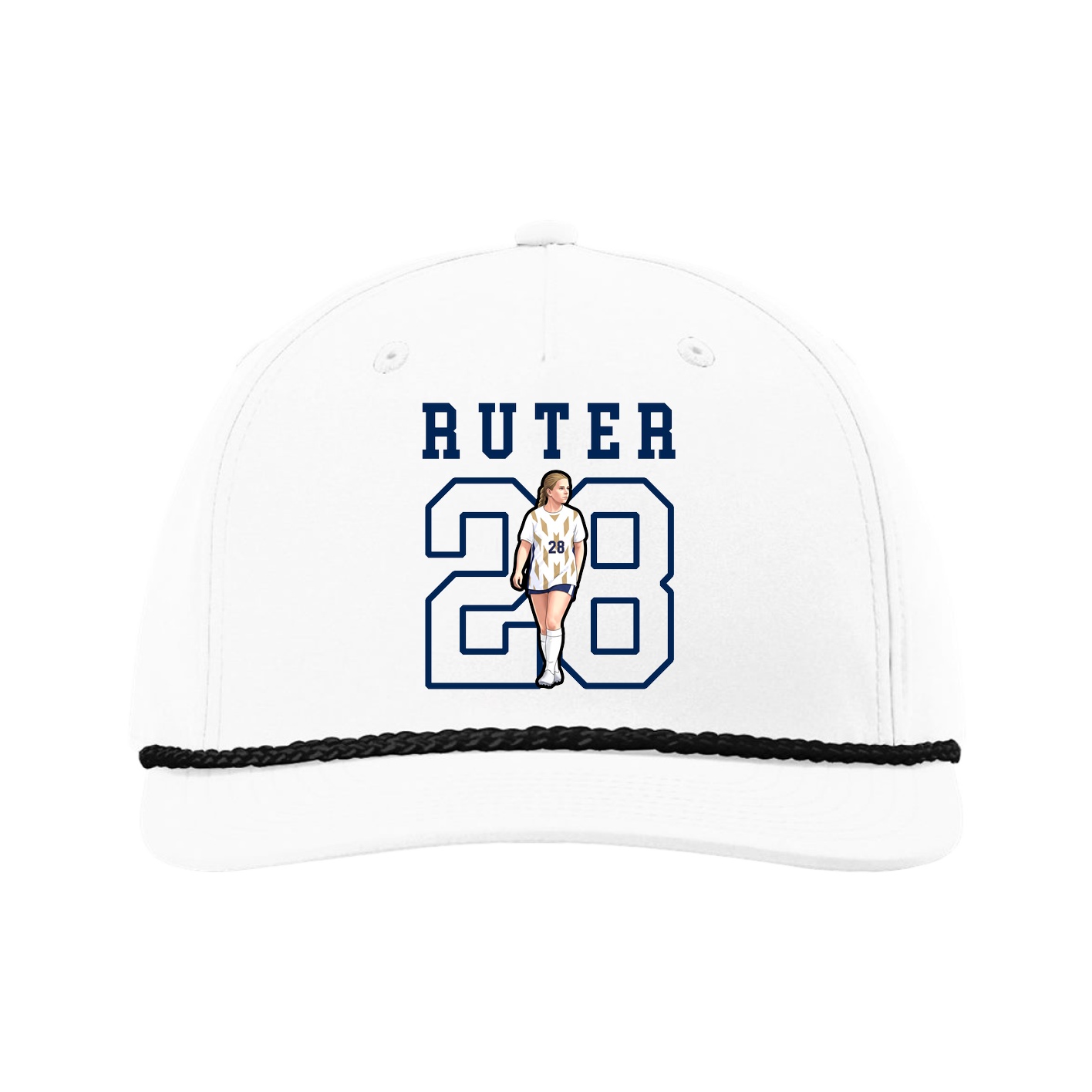 Five-Panel Classic Rope Cap — Shirsey in White