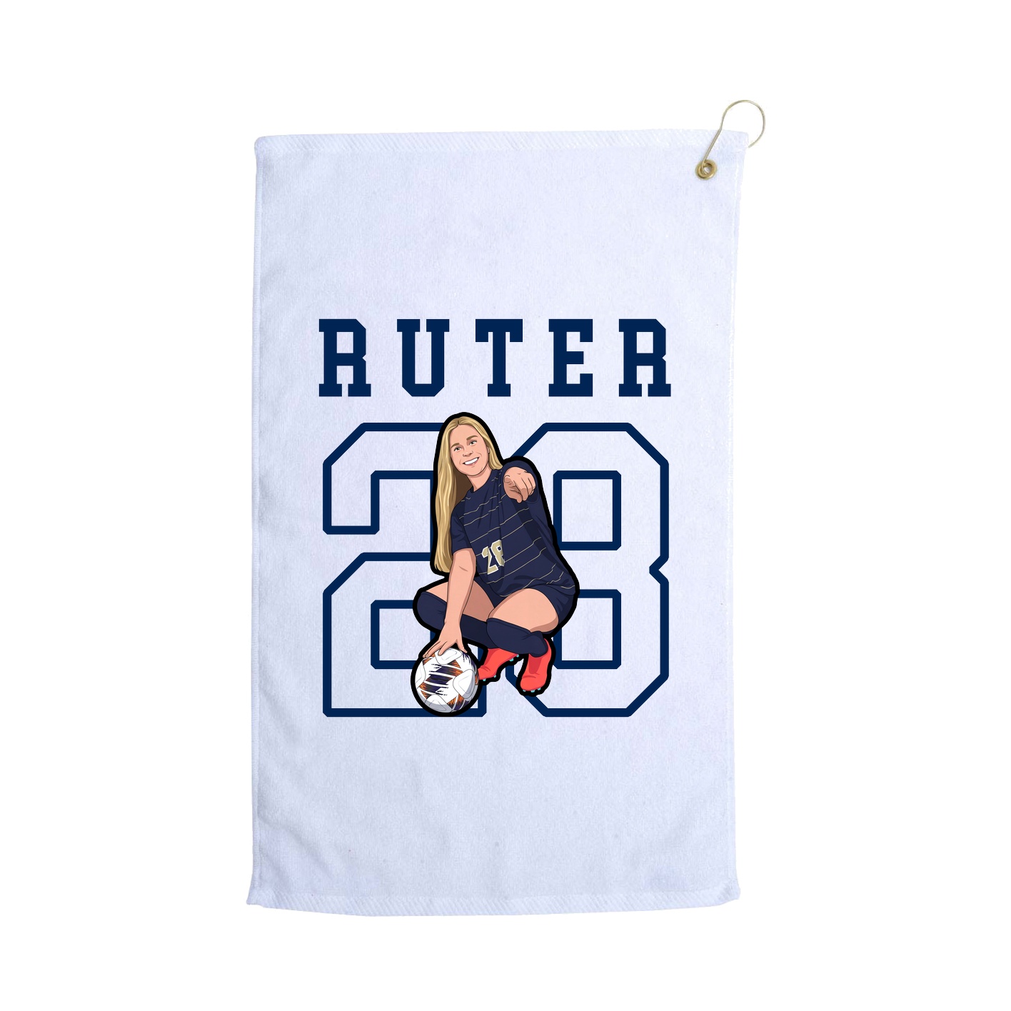 Golf Towel — Shirsey in White