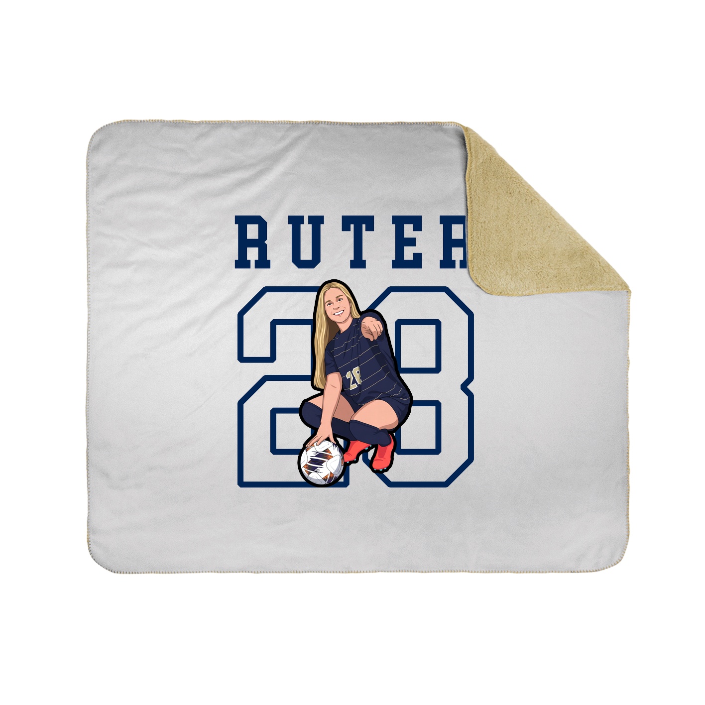 Throw Blanket — Shirsey in White