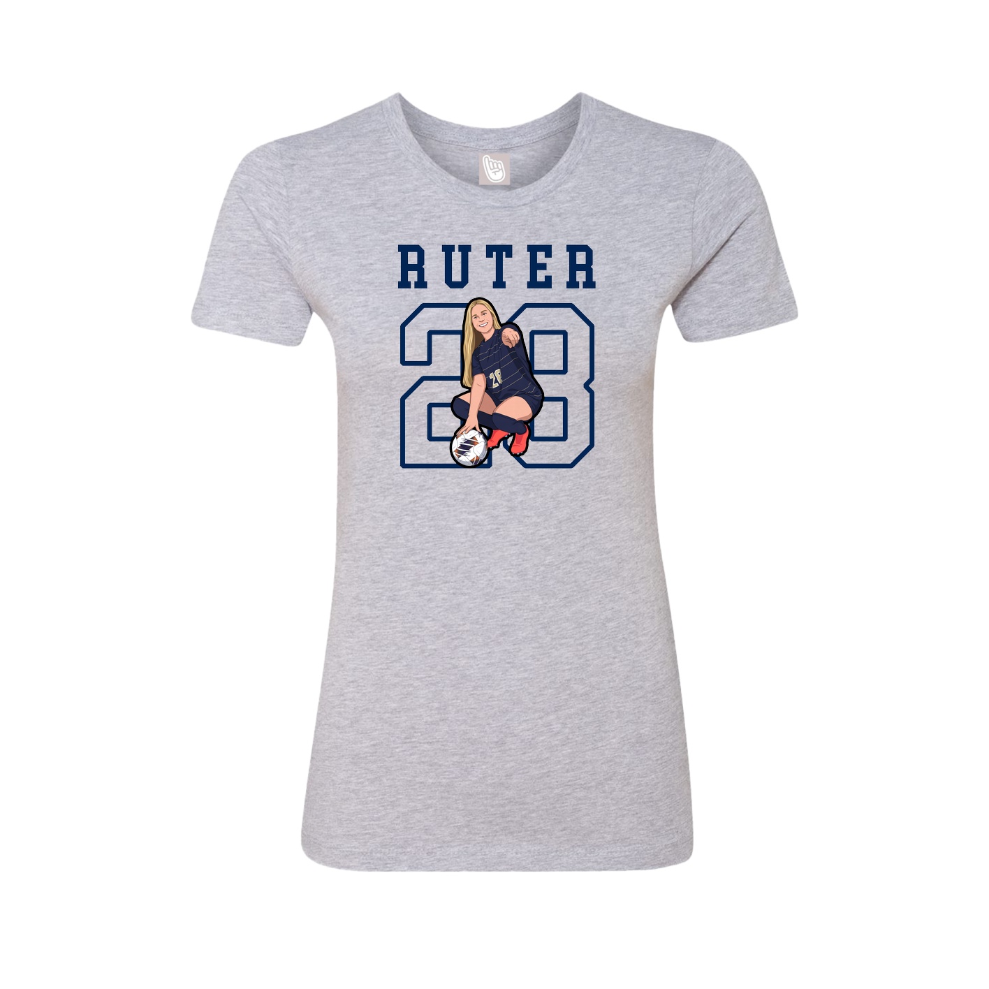 Fitted Women's Tee — Shirsey in Grey