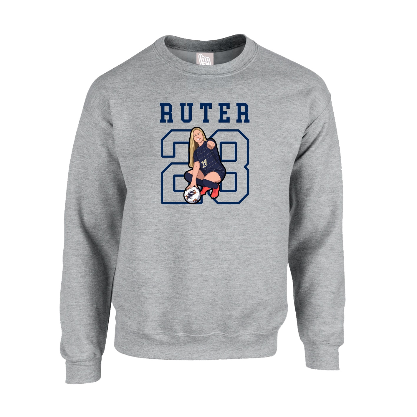 Fleece Crew — Shirsey in Grey