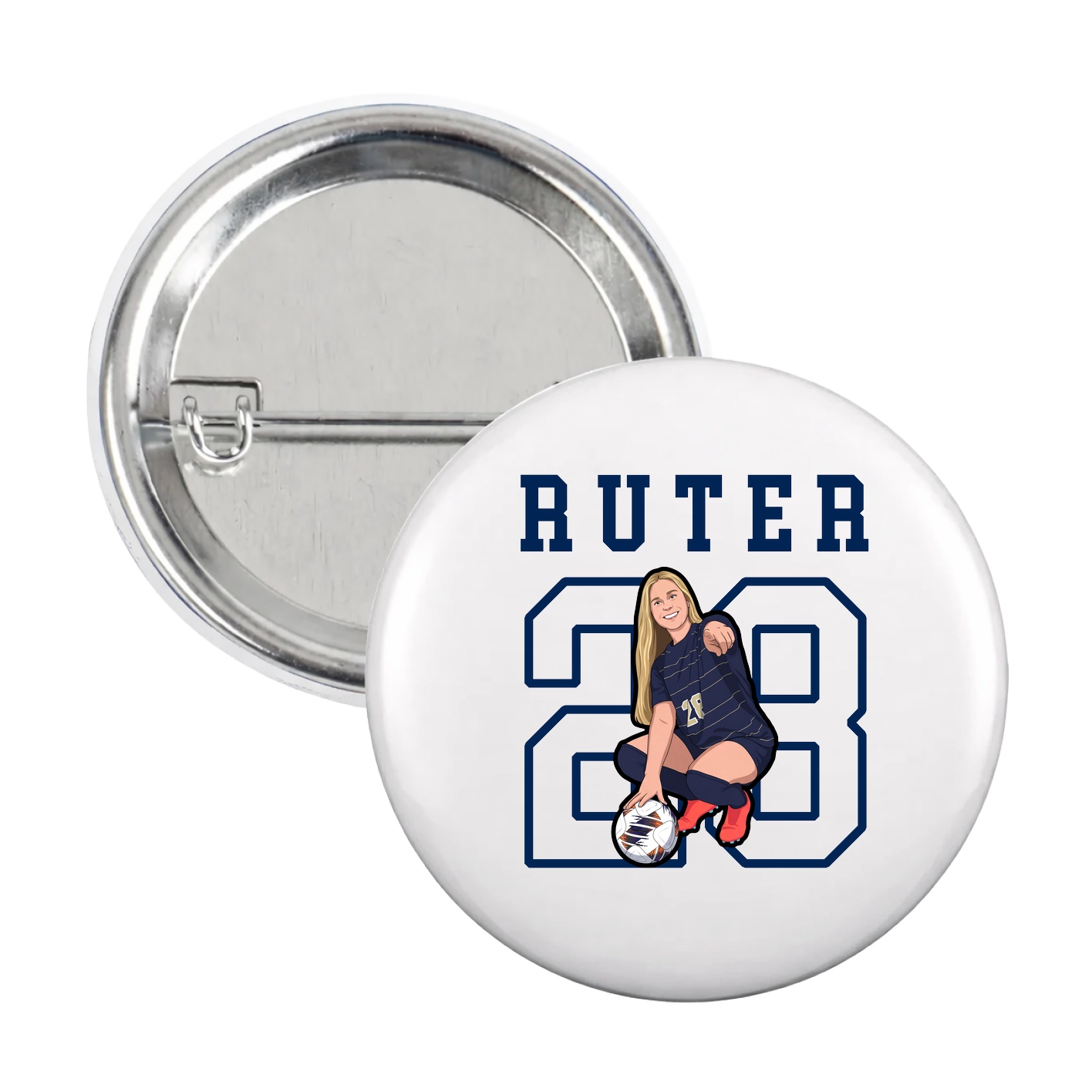 Game Day Button — Shirsey in White