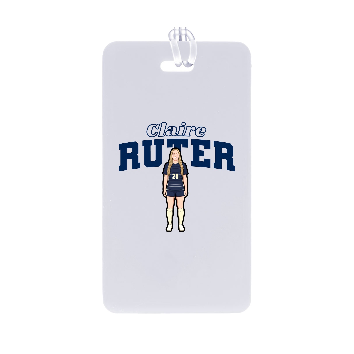 Bag Tag — Name Arch in Classic