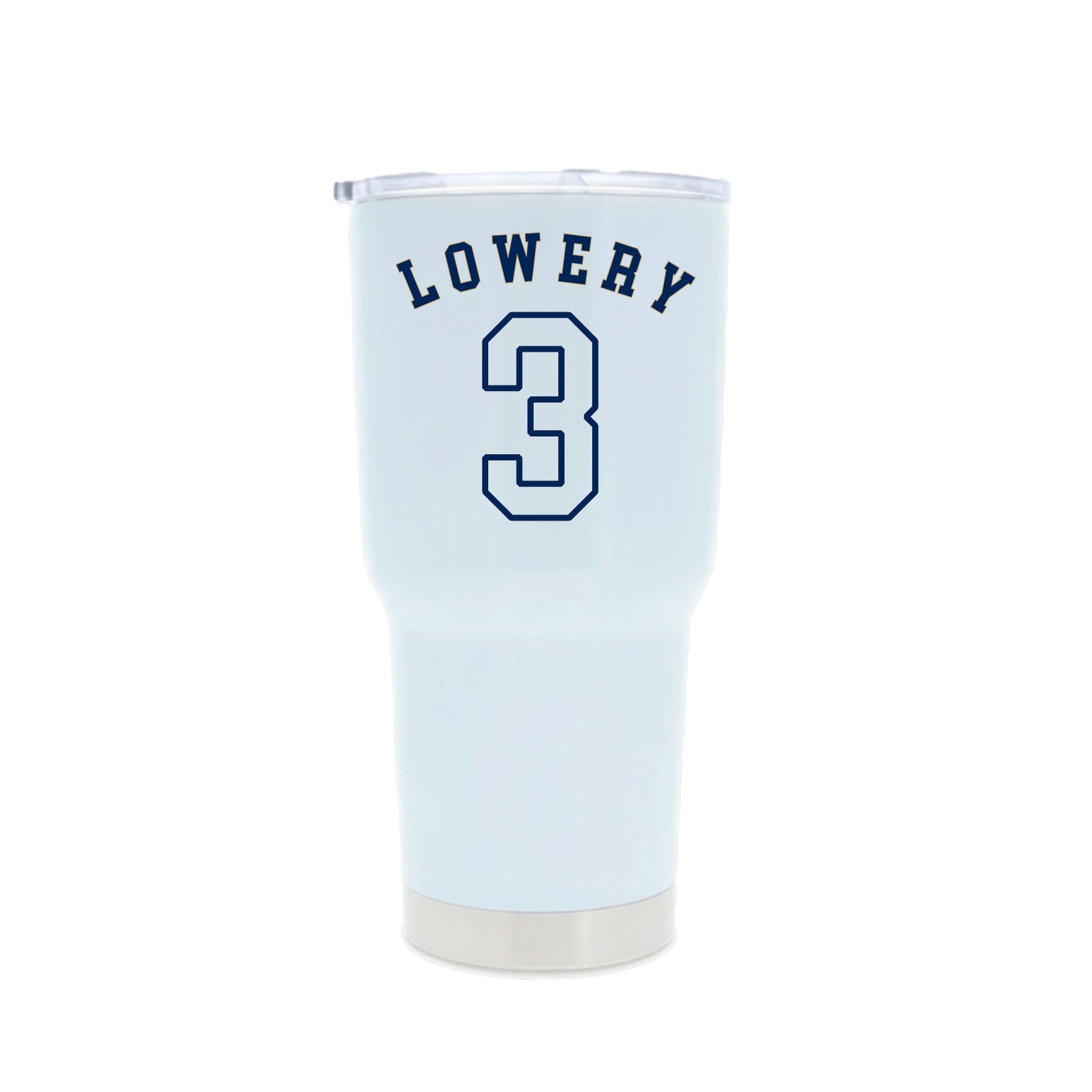 30oz Stainless Steel Tumbler — Shirsey Arch in White
