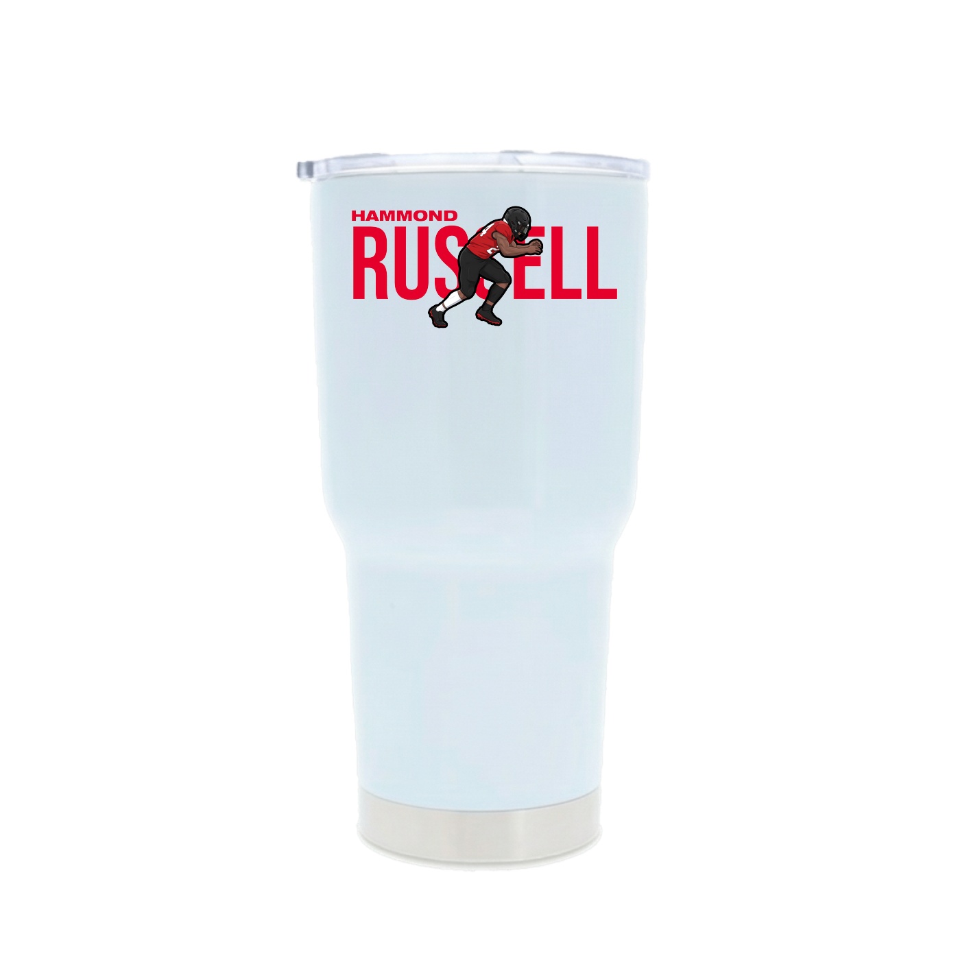 30oz Stainless Steel Tumbler — Player Name in White