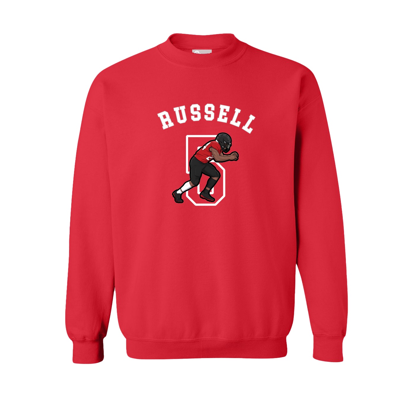Fleece Crew — Shirsey Arch in Red
