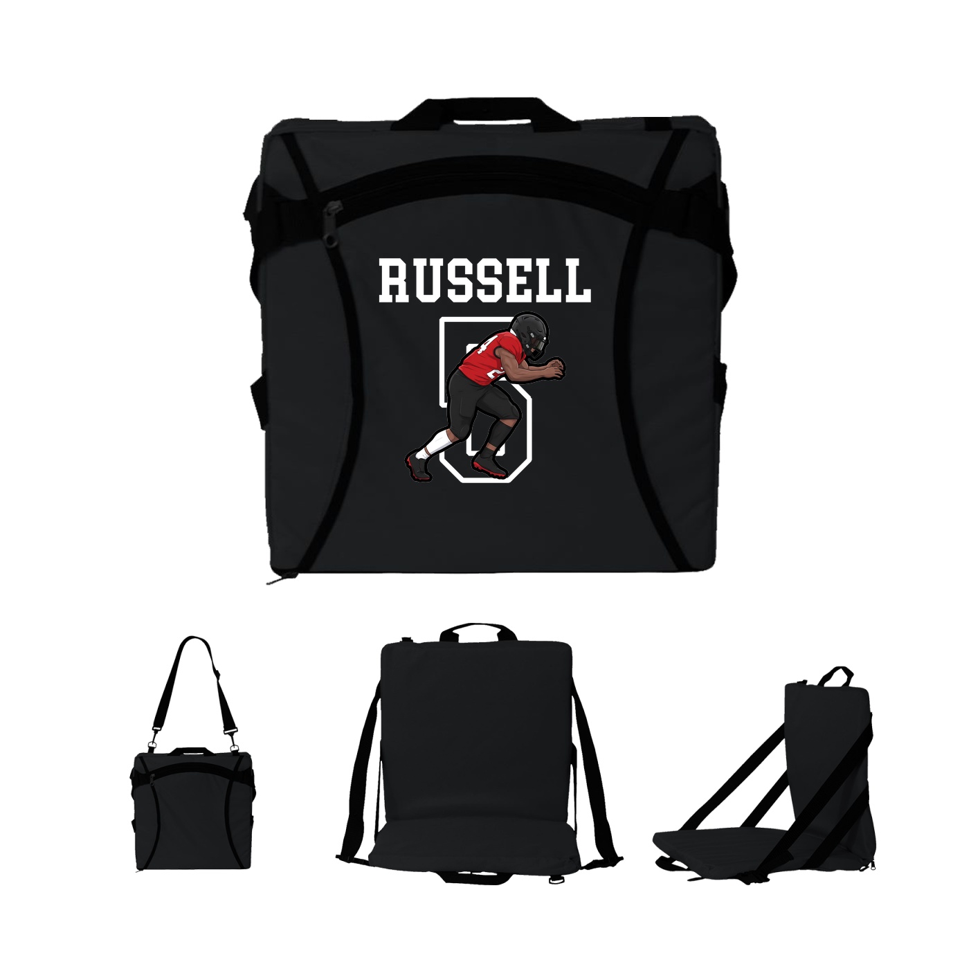 Folding Stadium Seat — Shirsey in Black