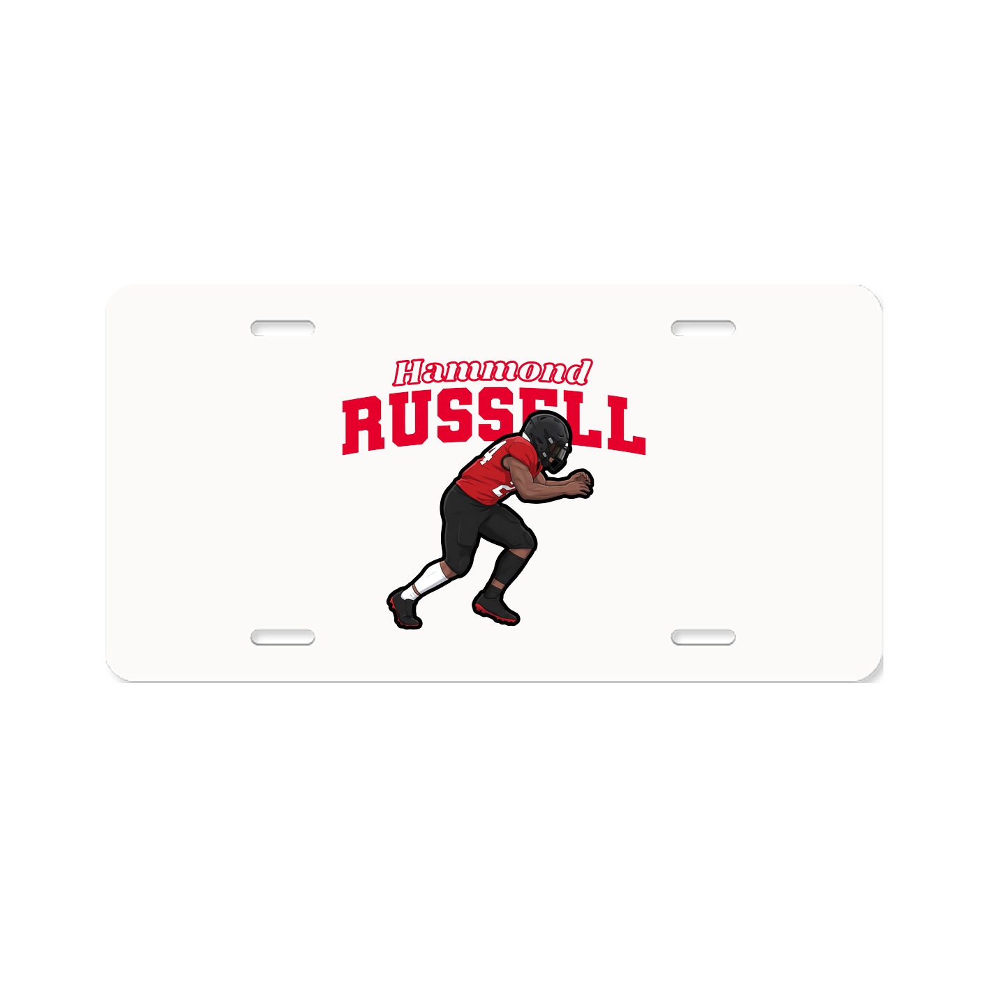 License Plate — Name Arch in Classic