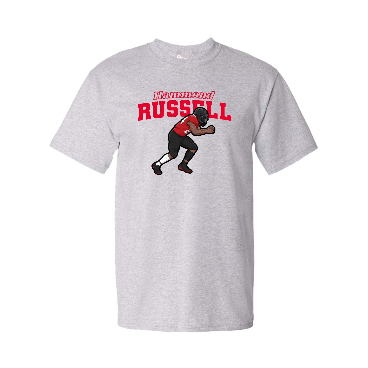 Youth Tee — Name Arch in Grey