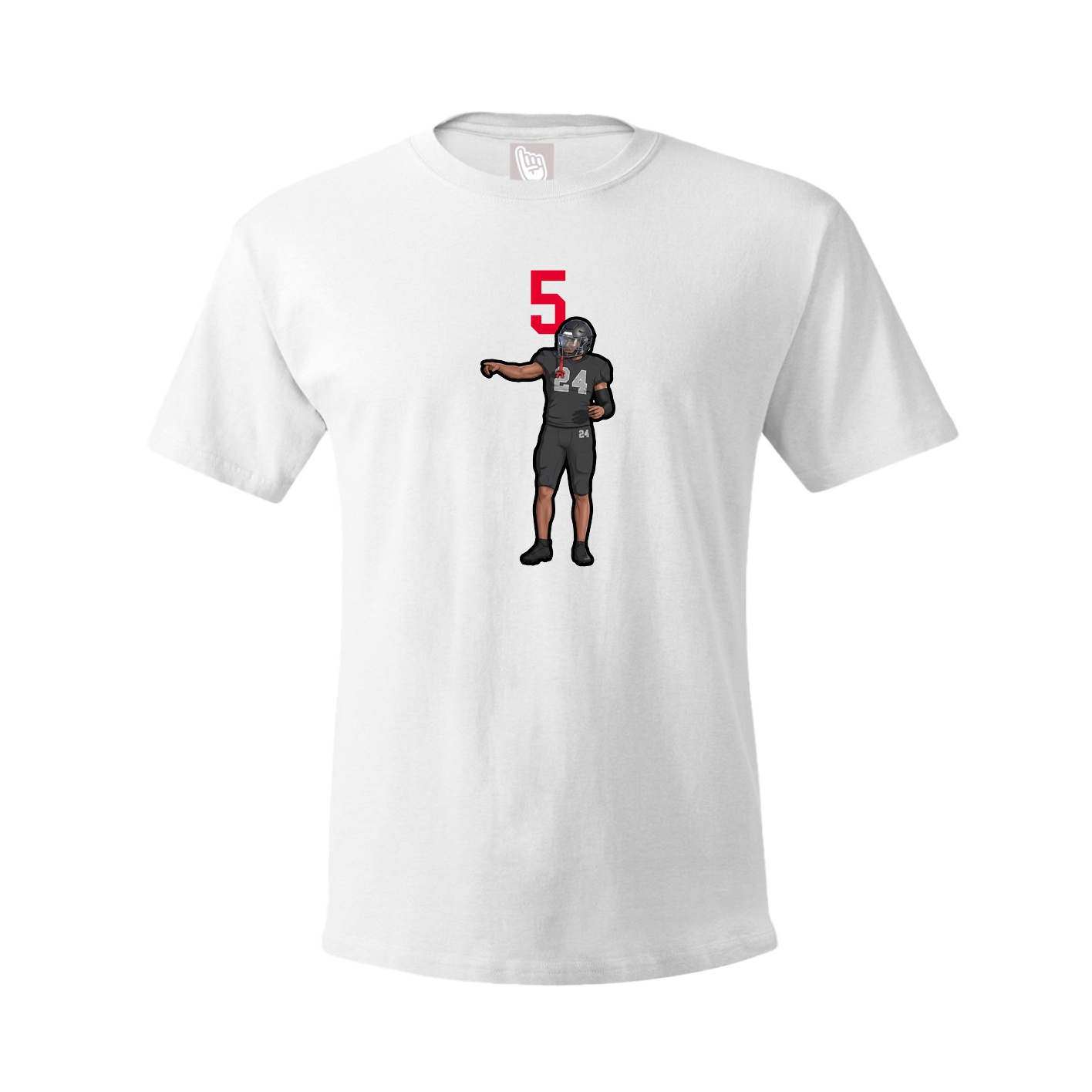 Tee — Number Top in White