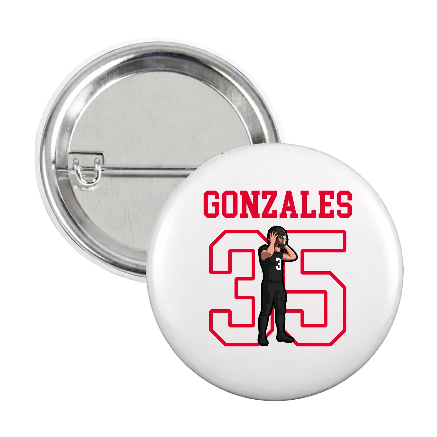 Game Day Button — Shirsey in White