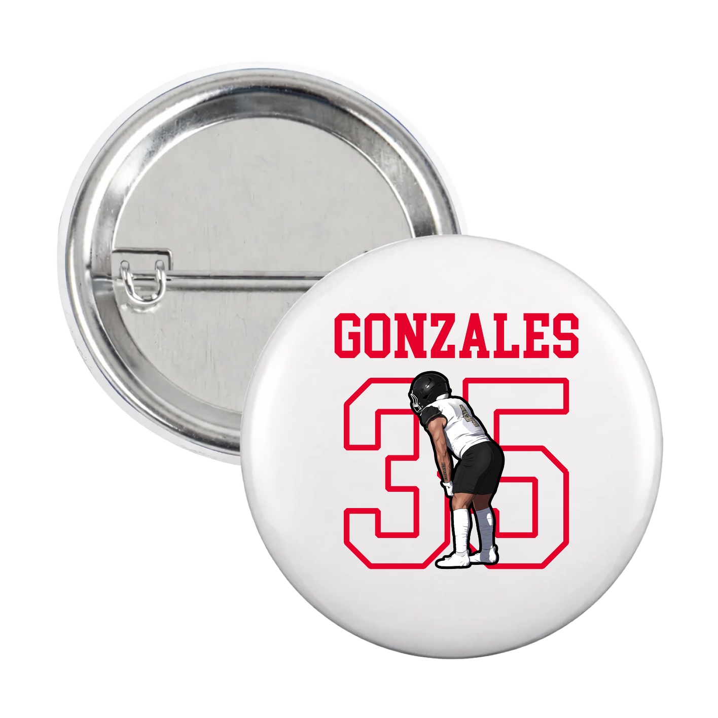Game Day Button — Shirsey in White