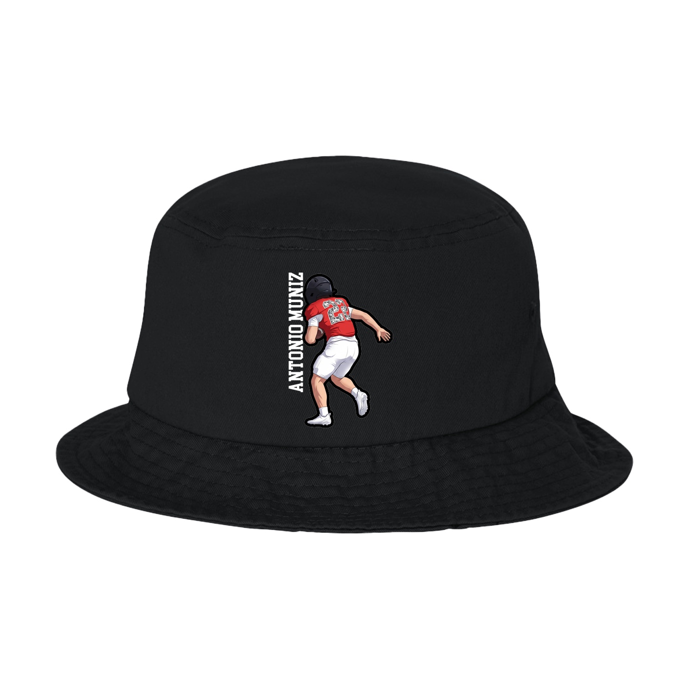 Bucket Cap — Name Vertical in Black