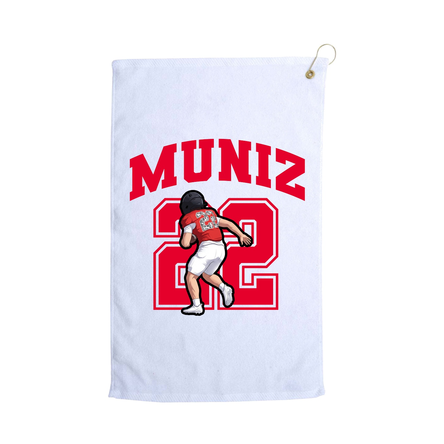 Golf Towel — Number in White