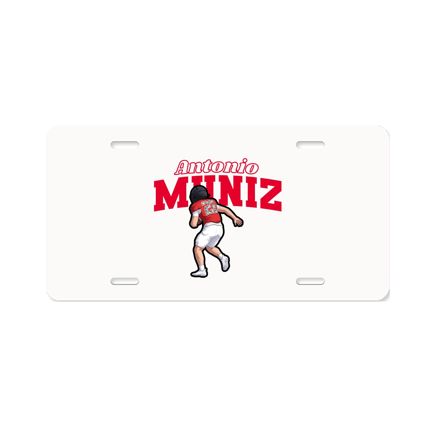 License Plate — Name Arch in Classic