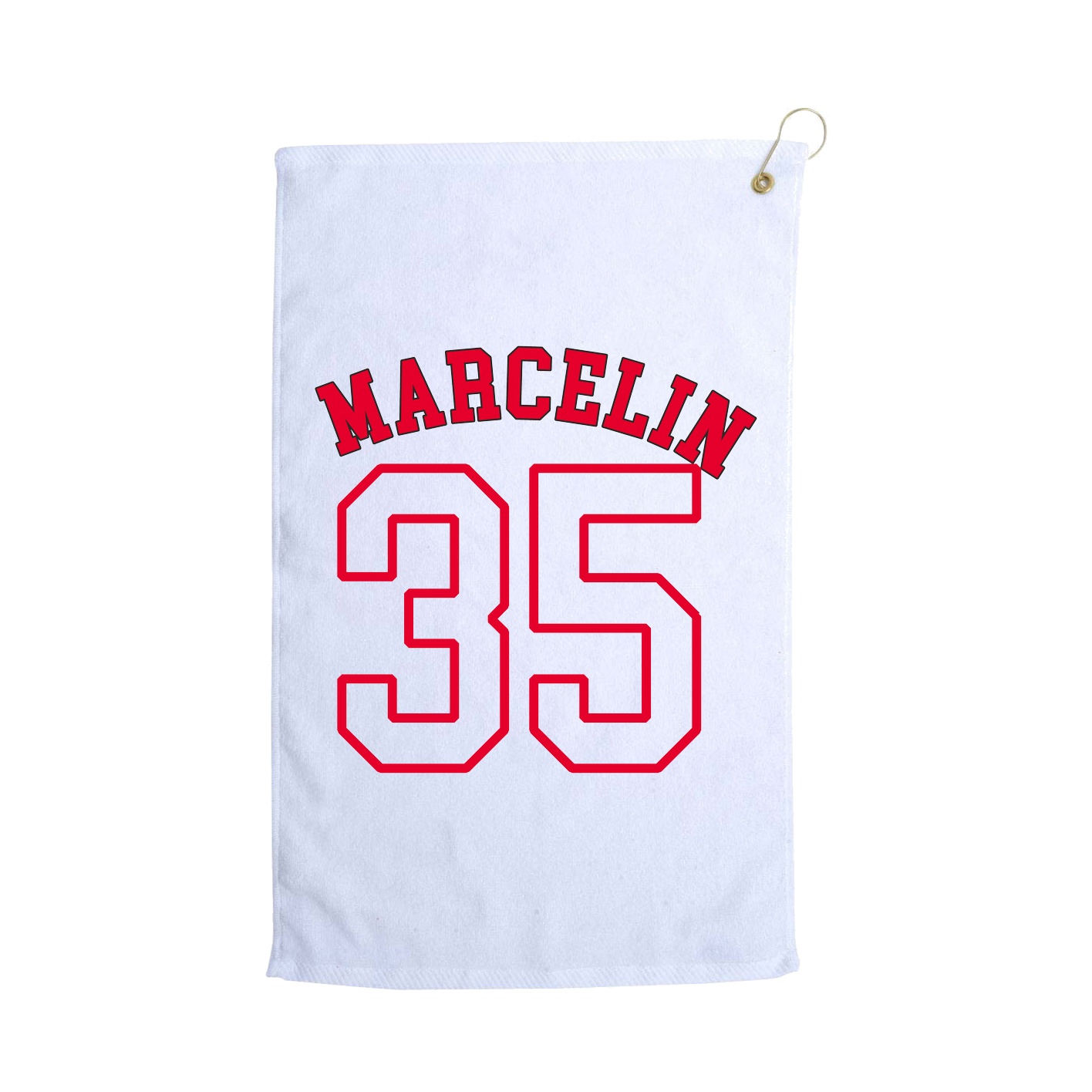 Golf Towel — Shirsey Arch in White