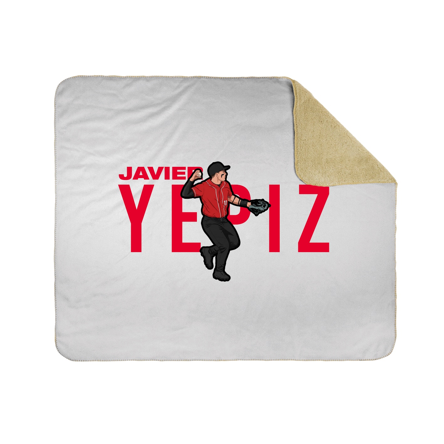 Throw Blanket — Player Name in White