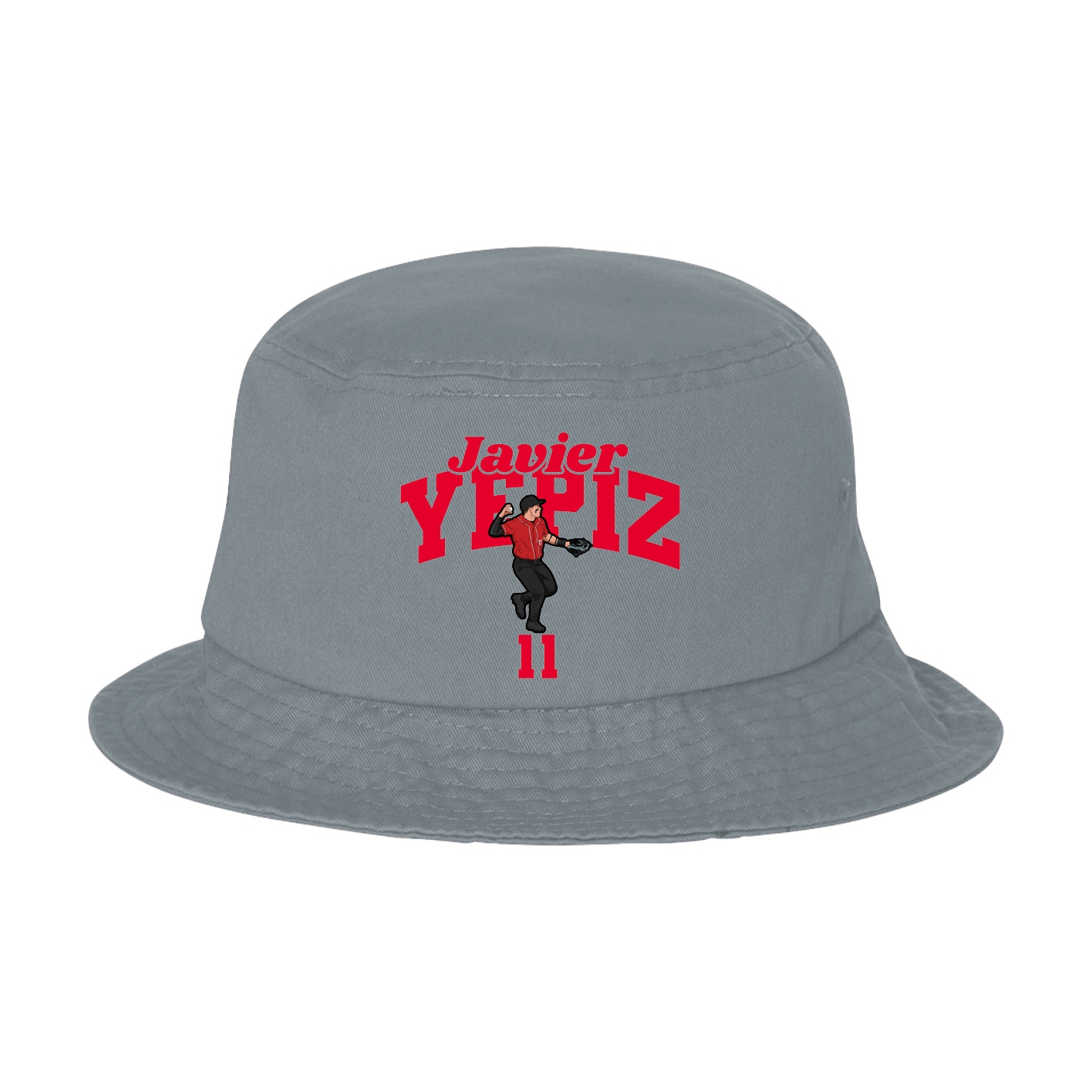 Bucket Cap — Signature Arch in Grey