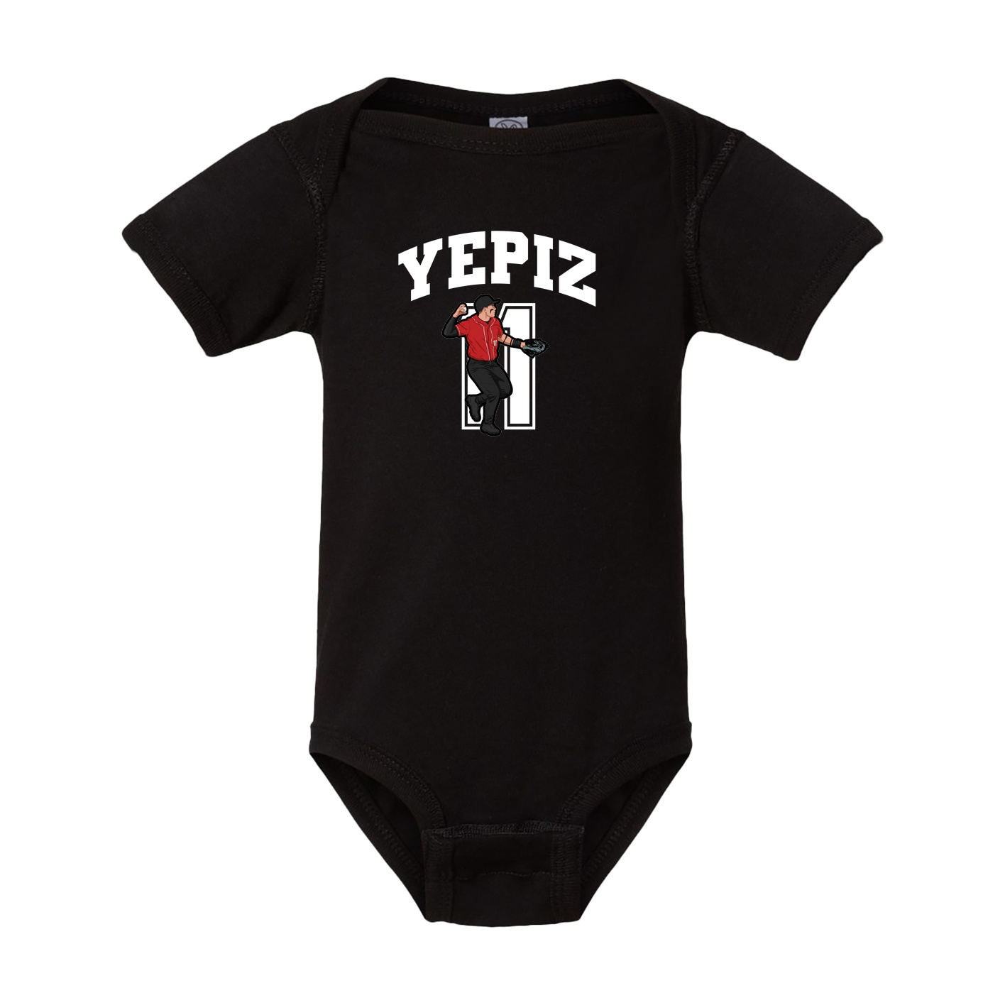 Baby Onesie — Number in Black