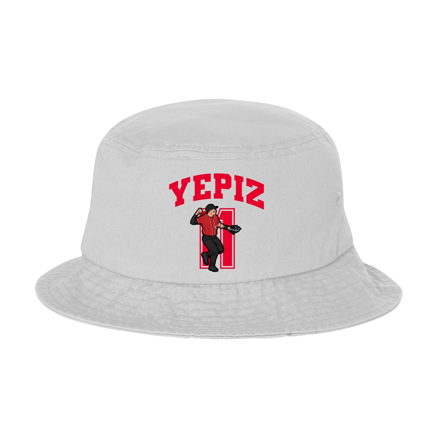 Bucket Cap — Number in White