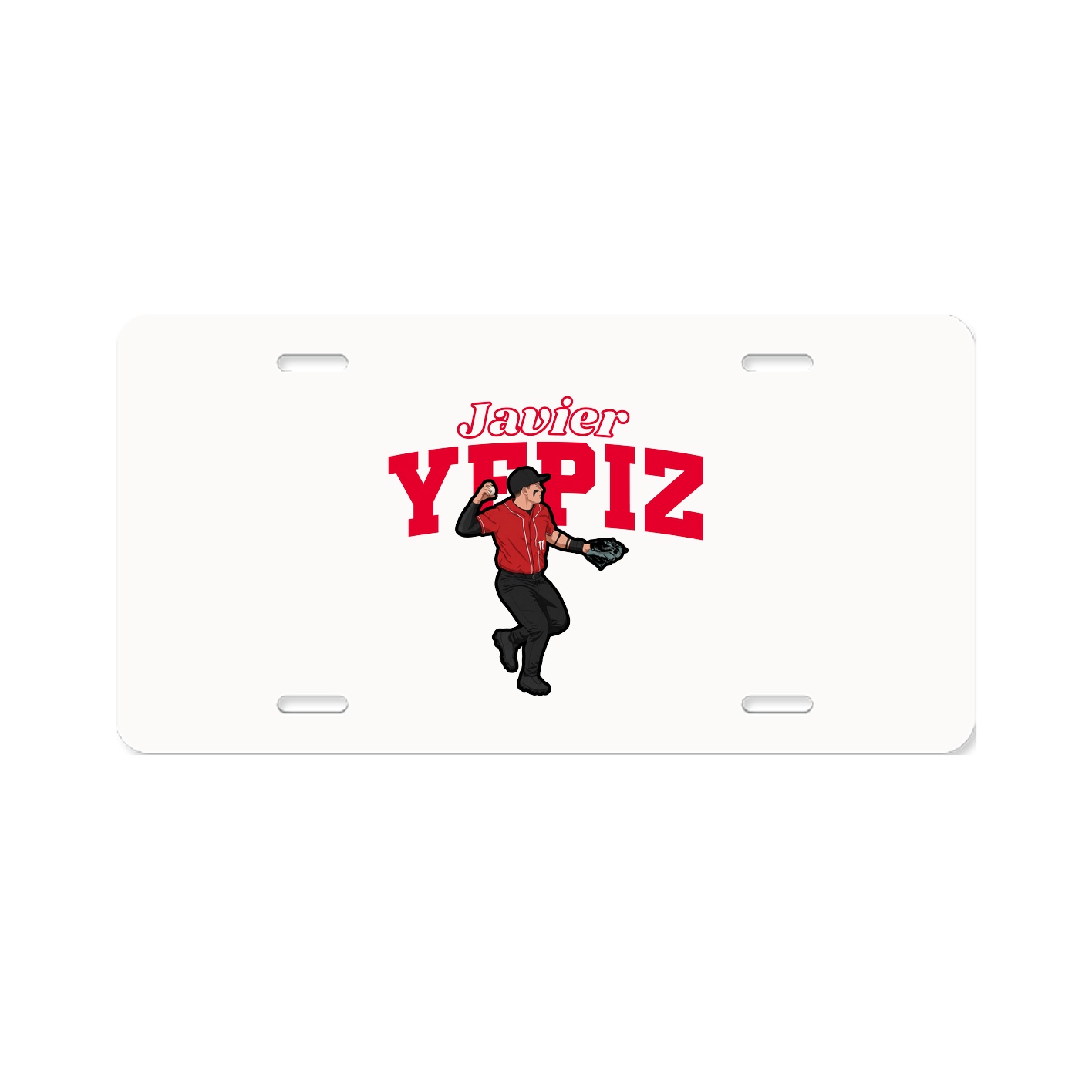 License Plate — Name Arch in Classic