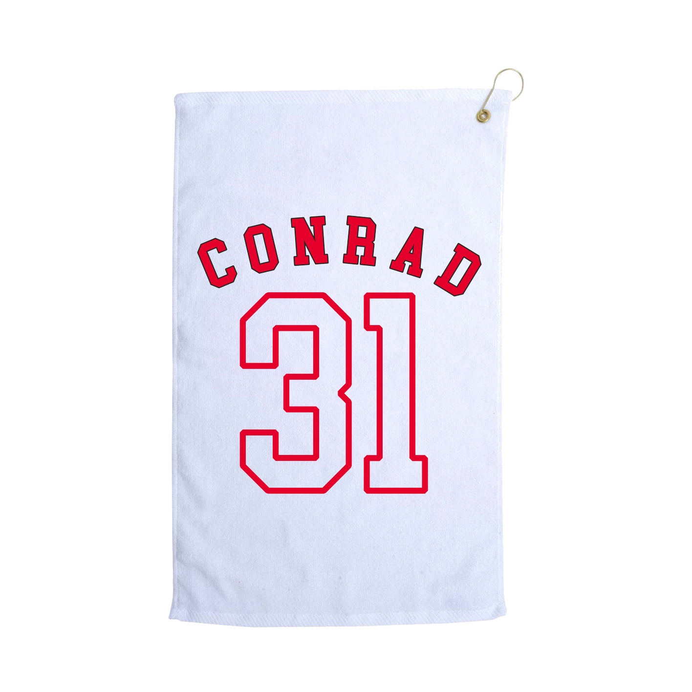 Golf Towel — Shirsey Arch in White