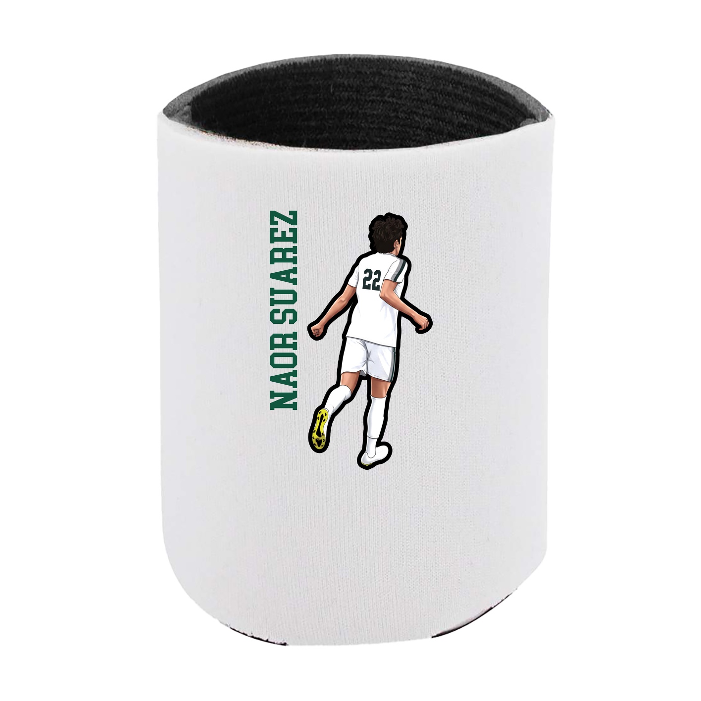 Can Holder — Name Vertical in White